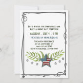 US 250 Years of Freedom Charcoal 4th July  Kaart (Achterkant)