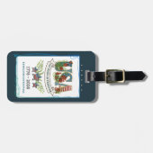 US 250 Years of Freedom Elegant Botanical Bagagelabel (Voorkant horizontaal)