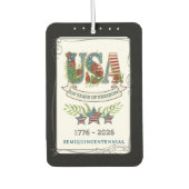 US 250 Years of Freedom Midnight Black Botanical Luchtverfrisser (Voorkant)