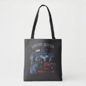 US 250 Years of Freedom Statue of Liberty & Eagle Tote Bag (Voorkant)