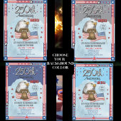 US 250th Anniversary Hand Drawn Bell Eagle Kaart