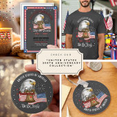 US 250th Anniversary Patriotic Eagle Keychain