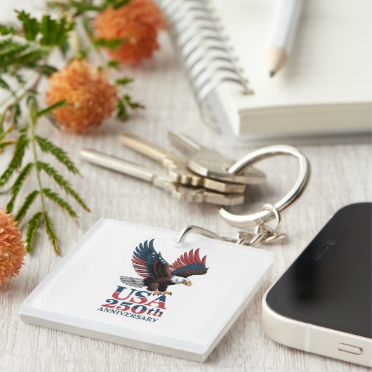 US 250th Anniversary Sleutelhanger (Voorkant Rechts)