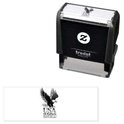US 250th Anniversary Zelfinktende Stempel (In situ)