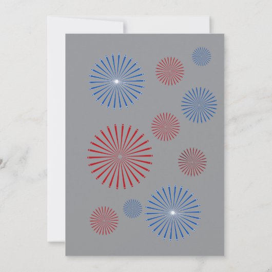 US 250th Celebration Great Eagle Family Uitnodigin Kaart (Achterkant)