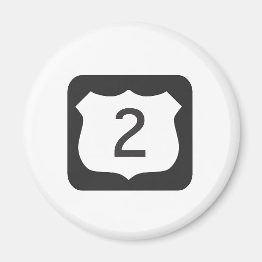 US-2 Schilderachtig snelwegmagneet Magneet (Voorkant)