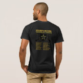 US 2DE INFANTRY "WARRIOR" - WERELD TOONT EEN T-SHIRT (Achterkant volledig)