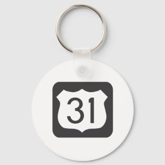 US-31 Schilderachtig weg Sleutelhanger