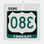 US 380 Hwy - McKinney, Ornament (Achterkant)