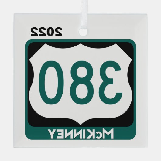 US 380 Hwy - McKinney, Ornament (Achterkant)