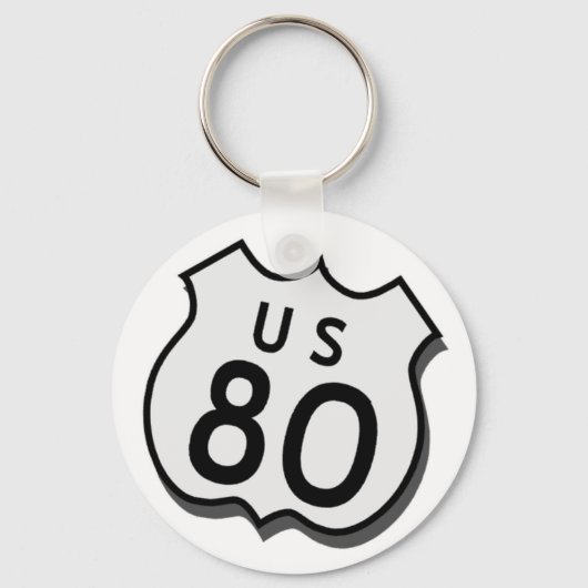 US 80 Key Fob Sleutelhanger (Voorkant)