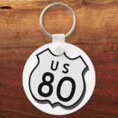 US 80 Key Fob Sleutelhanger (Voorkant)