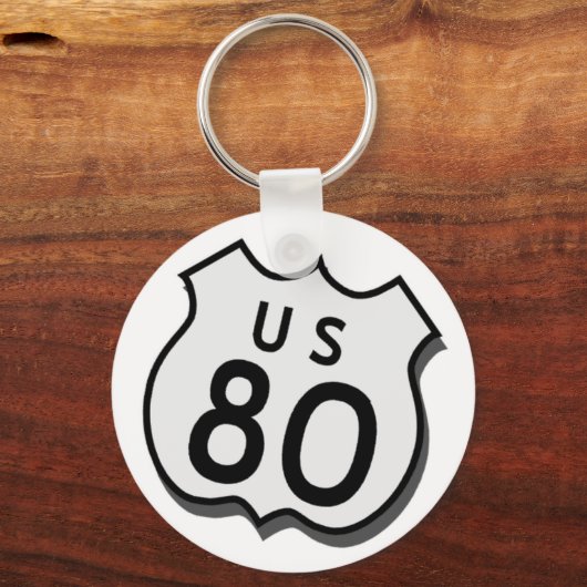 US 80 Key Fob Sleutelhanger (Voorkant)