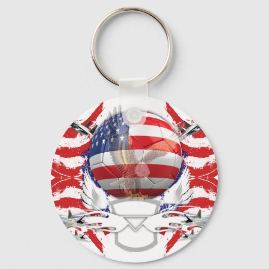 US.A. Soccer Sleutelhanger (Voorkant)