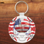 US.A. Soccer Sleutelhanger (Voorkant)