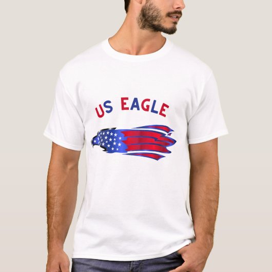 US Adelaar Symbool van Vrijheid T-shirt (Voorkant)