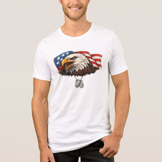US Adelaar Tri-Blend Shirt (Voorkant)