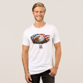 US Adelaar Tri-Blend Shirt (Voorkant volledig)
