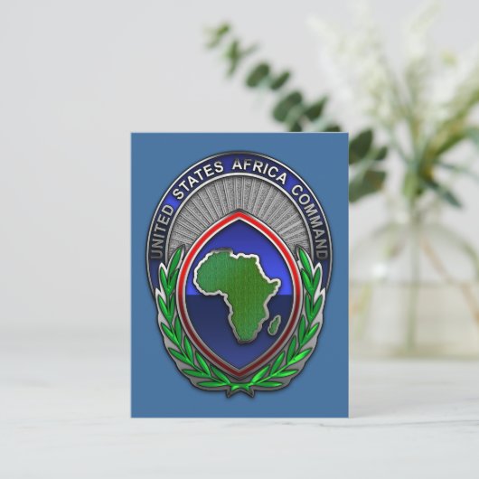 US Afrika Commando Briefkaart (Staand voorkant)