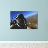 US Air Force Aerial Combat-fotograaf Canvas Afdruk (Insitu (Houten vloer))