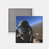 US Air Force Aerial Combat-fotograaf Magneet (Voorkant / Achterkant)