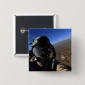 US Air Force Aerial Combat-fotograaf Vierkante Button 5,1 Cm (Voorkant /achterkant)