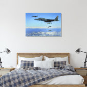 US Air Force F-15E Strike Eagle vliegtuig Canvas Afdruk (Insitu (Slaapkamer))