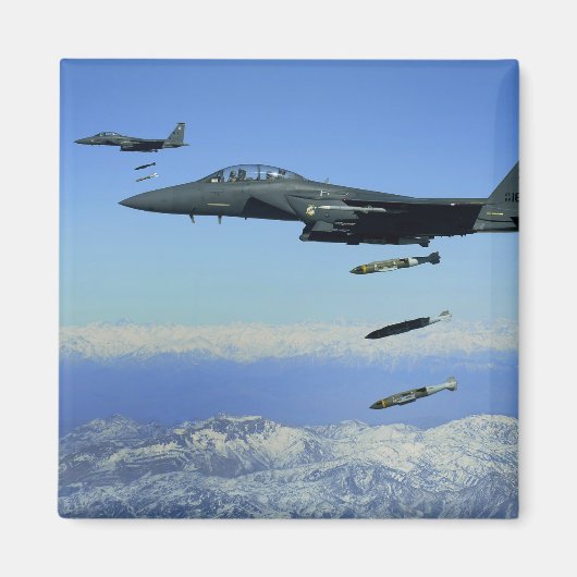 US Air Force F-15E Strike Eagle vliegtuig Magneet (Voorkant)