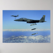 US Air Force F-15E Strike Eagle vliegtuig Poster (Voorkant)