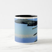 US Air Force F-15E Strike Eagle vliegtuig Tweekleurige Koffiemok (Center)