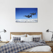 US Air Force F-16 Fighting Falcons Canvas Afdruk (Insitu (Slaapkamer))