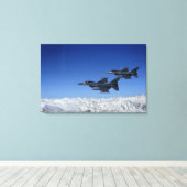 US Air Force F-16 Fighting Falcons Canvas Afdruk (Insitu (Houten vloer))