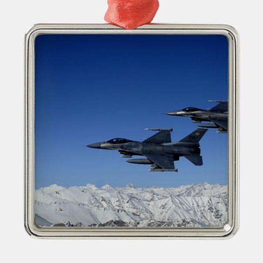 US Air Force F-16 Fighting Falcons Metalen Ornament (Voorkant)