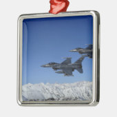 US Air Force F-16 Fighting Falcons Metalen Ornament (Links)