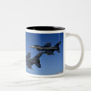US Air Force F-16 Fighting Falcons Tweekleurige Koffiemok