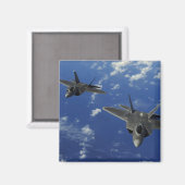 US Air Force F-22 Raptors in vlucht bij Guam Magneet (Voorkant / Achterkant)