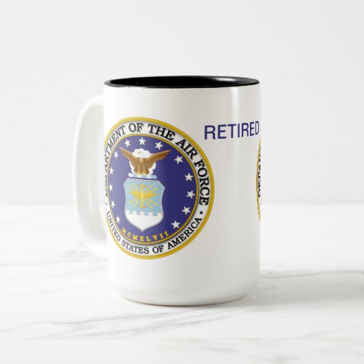 US Air Force in ruste koffie mok (Voorkant links)