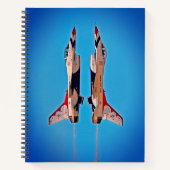 US Air Force Jet Airplanes Thunderbird F16 USAF Notitieboek (Voorkant)