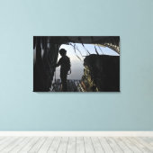 US Air Force Load kapitein Canvas Afdruk (Insitu (Houten vloer))