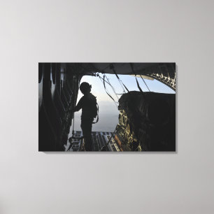 US Air Force Load kapitein Canvas Afdruk