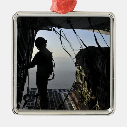 US Air Force Load kapitein Metalen Ornament (Voorkant)