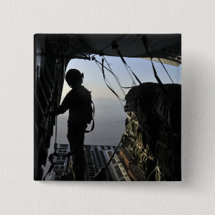 US Air Force Load kapitein Vierkante Button 5,1 Cm