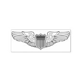 US Air Force Pilot Wings Crafting Rubber Stamp Rubberstempel (Afrduk)