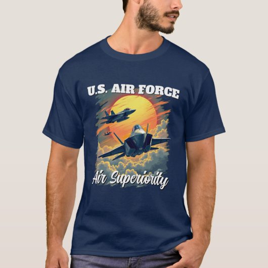 US Air Force Superioriteit T-shirt voor mannen (Voorkant)