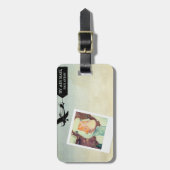 US Air Mail Goose Tan Hued Bagagelabel (Voorkant verticaal)