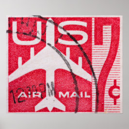  US Air Mail Travel Poster