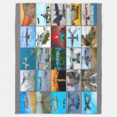 US AIRLIFT AVIATION "MONTAGE" FLEECE DEKEN (Voorkant)