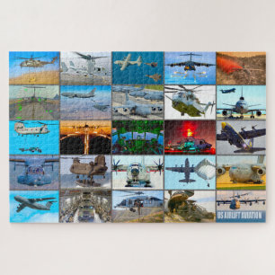 US AIRLIFT AVIATION "MONTAGE" LEGPUZZEL