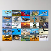 US AIRLIFT AVIATION "MONTAGE" POSTER (Voorkant)