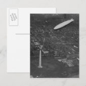 US Airship 'USS Los Angeles' ZR3 flying over Briefkaart (Voorkant / Achterkant)